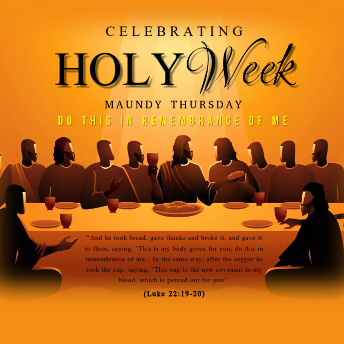 Holy Week Postre Plantilla de Holy Week Special | PosterMyWall