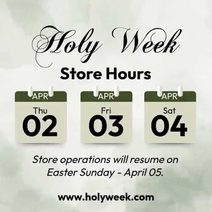 Store Hours Announcement Template | PosterMyWall