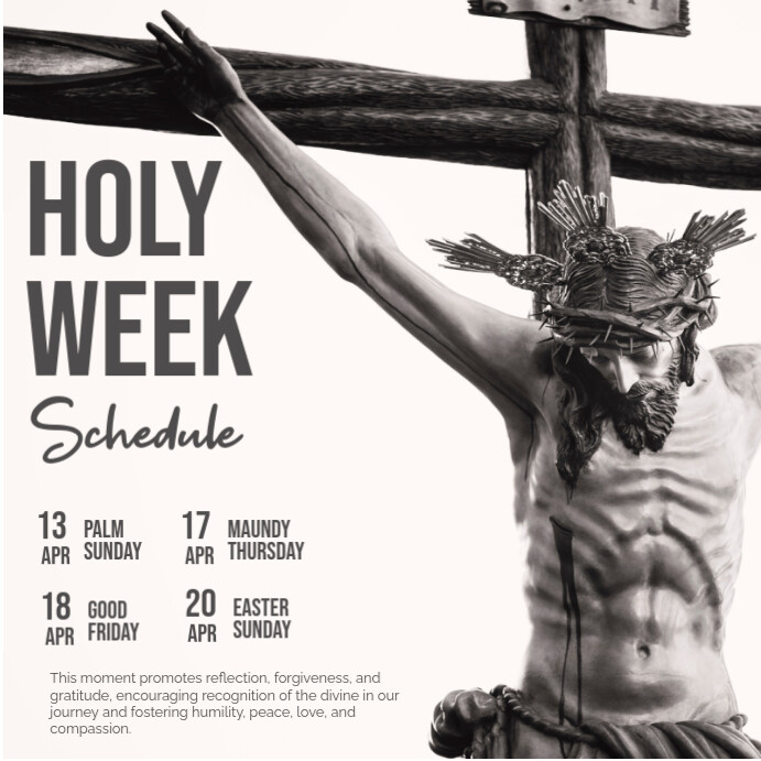 Holy Week Template | PosterMyWall
