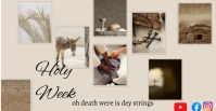 Holy week template Portada de evento de Facebook