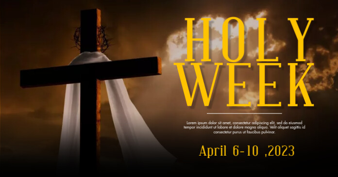 Holy Week Sample Posts HOLY WEEK TEMPLATE.A | PosterMyWall