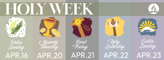 Modèle Holy Week Schedule | PosterMyWall