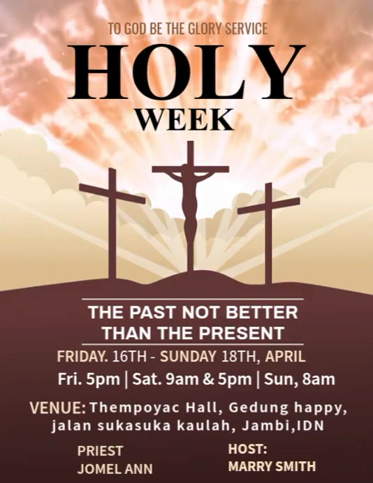 Holy Week Video Ads Template | PosterMyWall