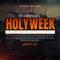 Holy Week Sample Posts Holy Week Video Template | PosterMyWall