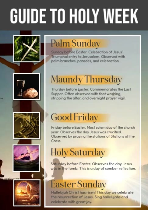 The Holy Week Script Plantilla de Holy Week Video | PosterMyWall