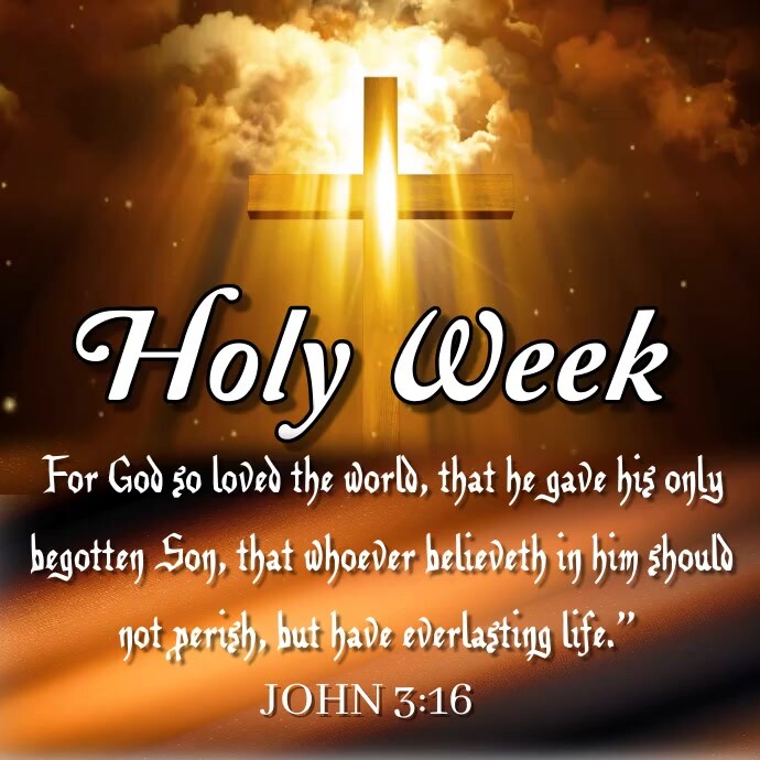 Holy Week wishes design template | PosterMyWall