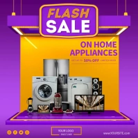 Home Appliance Flash Sale Persegi (1:1) template
