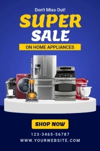 home appliance8 Poster template