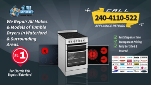 Blue Electric Hob Repairs Facebook Cover Video Template