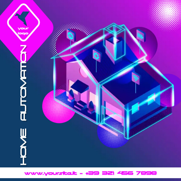 home automation Instagram Post template