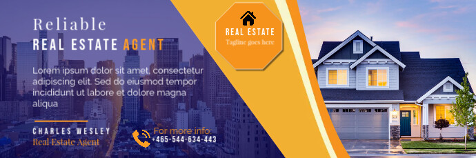 home banner, real estate post, digital market Email Header template
