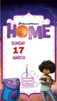 Peli Home  Birthday video invitation Digitalt display (9:16) template
