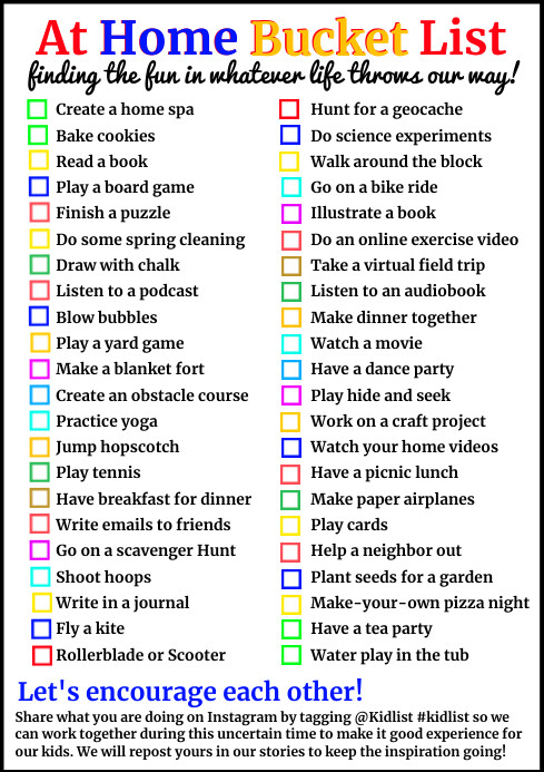 Home Bucket List Template Postermywall