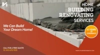 Home Building & Renovating Service Video Ad Digital Display (16:9) template