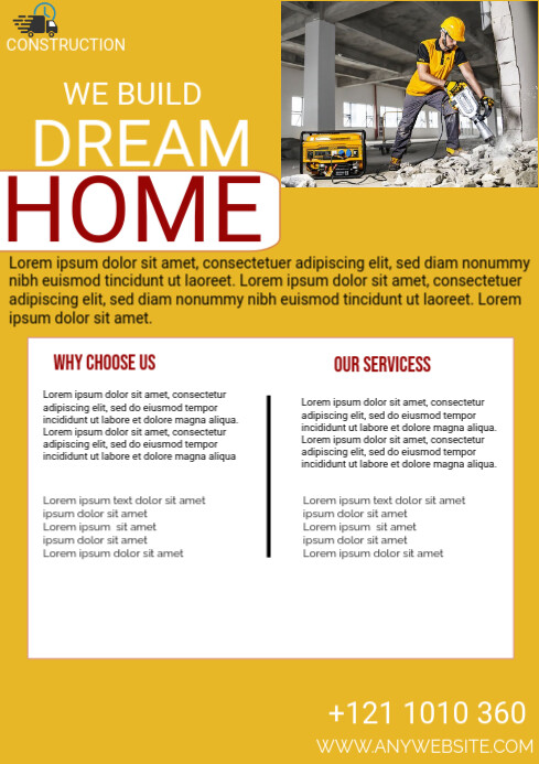 Home Building A4 template