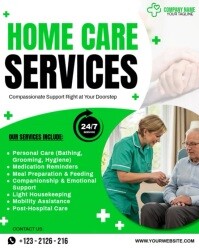 home care services ads Instagram Portrait template