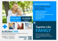 home care services advertisement Postcard template