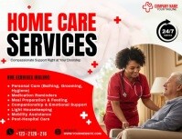 home care services poster Flyer (US Letter) template
