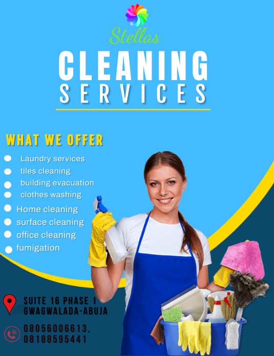 Home cleaning services Template PosterMyWall