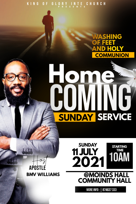 Home coming Poster template