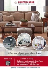 Home Decor and Furnishing Company A5 template