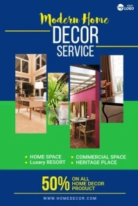 Home Decor Service Ad Banner 4' × 6' template