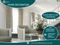 home decoration flyer,small business flyer Presentation template