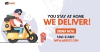Home Delivery Service Ad Imagen Compartida en Facebook template