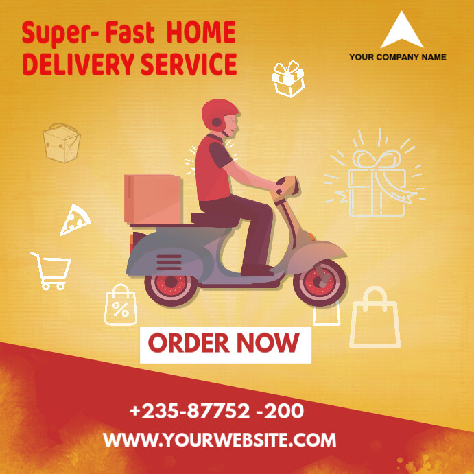 Home Delivery Posts Home Delivery Service | PosterMyWall