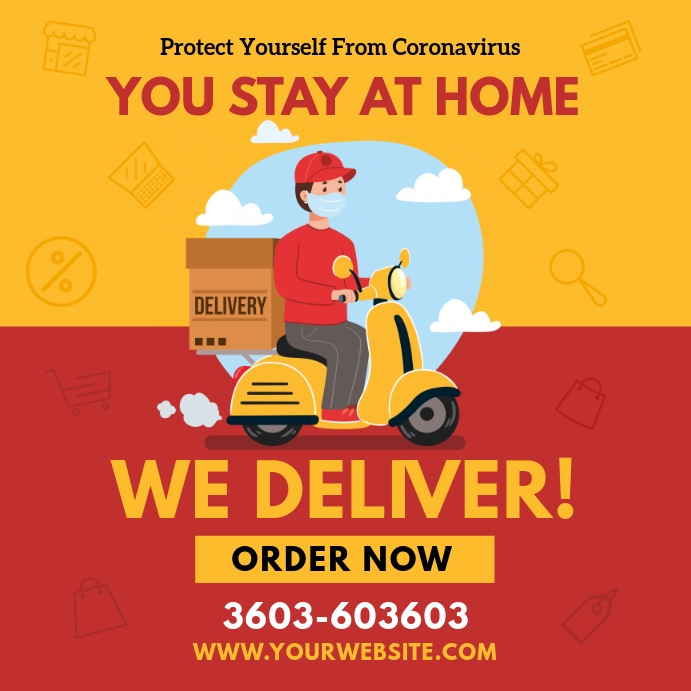Home Delivery Posts Home Delivery Service Template | PosterMyWall