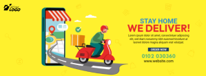 Home Delivery Service Foto Sampul Facebook template