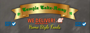 Marron Food Delivery Service Facebook-coverfoto Template