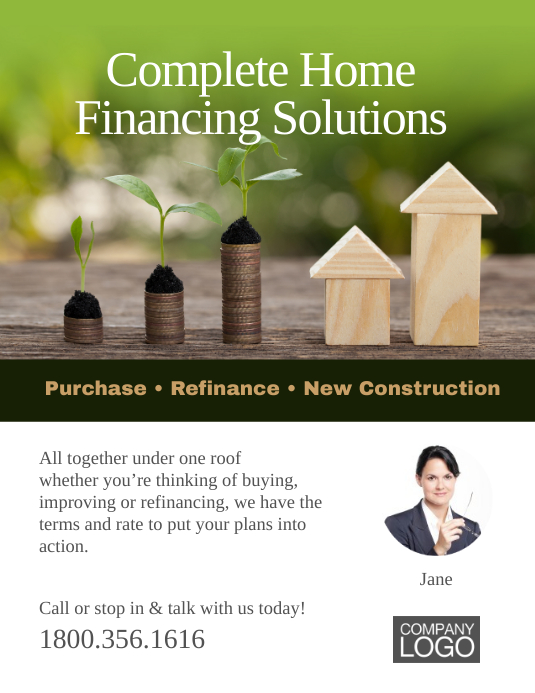Home Financing Solutions Flyer Template | PosterMyWall