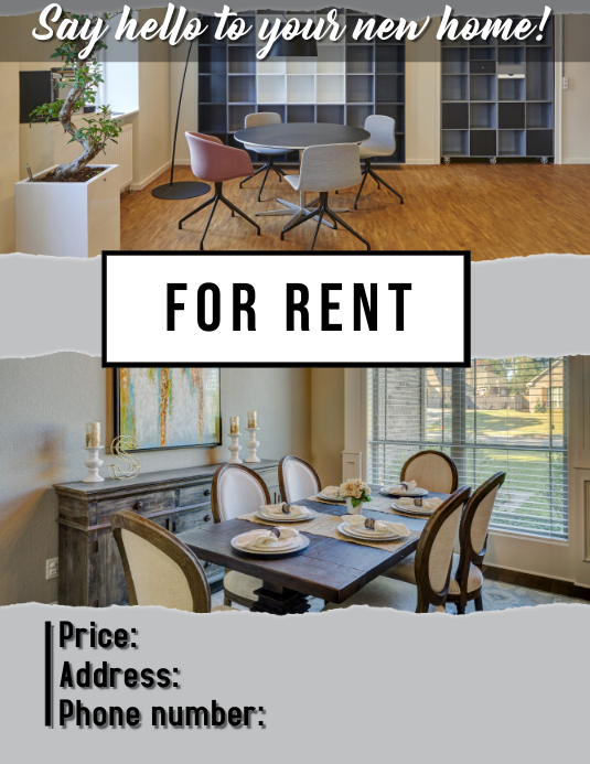 home for rent Template | PosterMyWall