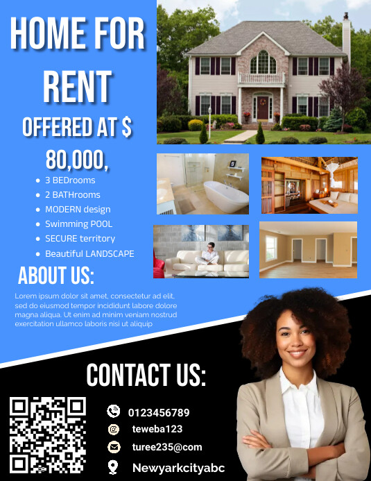 House For Rent Flyer Template Word Free at Robert Thaler blog