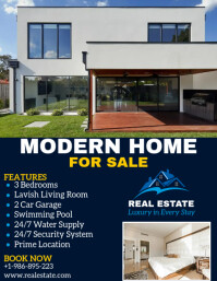 Home For Sale & Real Estate Flyer (format US Letter) template