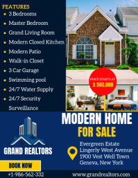 Home For Sale & Real Estate Flyer (US Letter) template