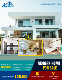 Home For Sale & Real Estate Flyer (US Letter) template