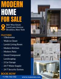 Home for sale Ad Folder (US Letter) template