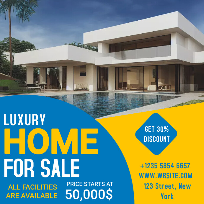 home for sale Templat | PosterMyWall