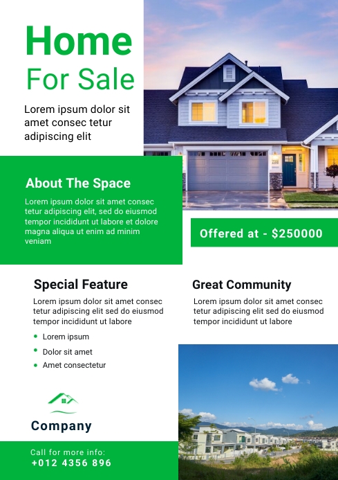 Copy of Home for Sale Real Estate Flyer Template | PosterMyWall