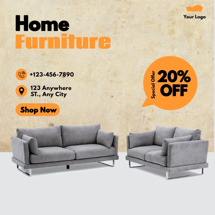 Home Furniture Instagram Template PosterMyWall