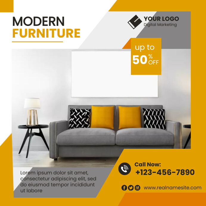 Home Furniture Instagram Post Template PosterMyWall