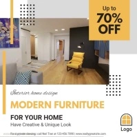 Home Furniture Sale Advertisement Social Medi Cuadrado (1:1) template