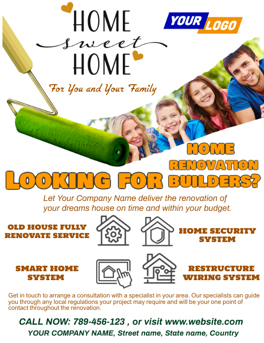 Home improvement flyer template