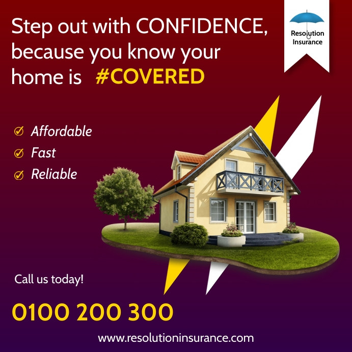 Home insurance Template | PosterMyWall