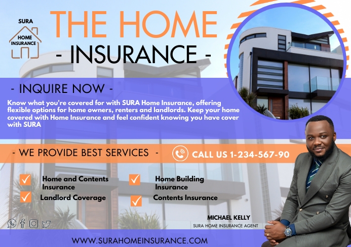 home insurance Template | PosterMyWall