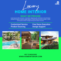 Home Interior Service Agency Ad Post Instagram template