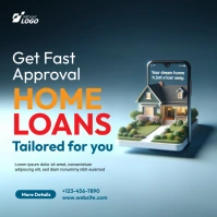 Home Loan Ads Instagram Post template