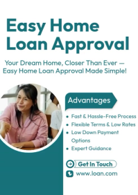 Home Loan Approval A4 template